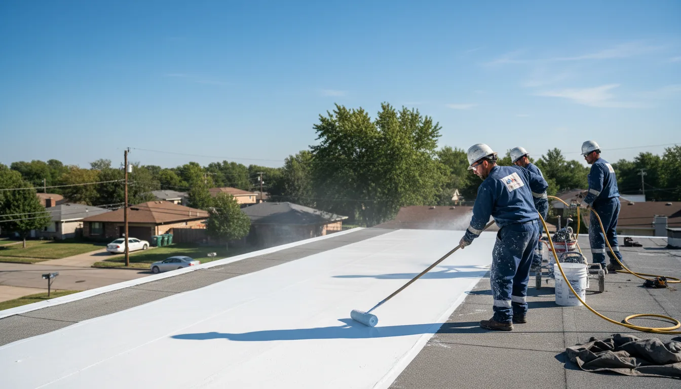 Commercial roof coating in Maumelle, AR near me